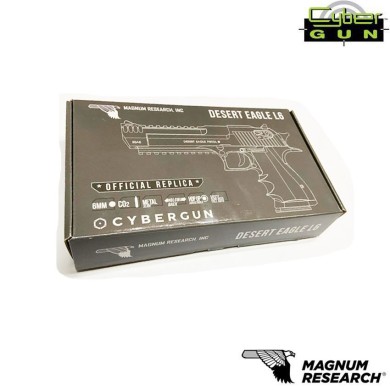 Pistola a co2 semi/full auto desert eagle l6 mk xix .50ae dual tone cybergun (950503)