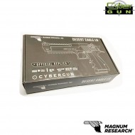 Pistola a co2 semi/full auto desert eagle l6 mk xix .50ae silver cybergun (950504)