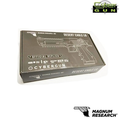 Pistola a co2 semi/full auto desert eagle l6 mk xix .50ae black cybergun (950501)