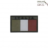 Patch pvc bandiera bassa visibilità italia od green openland tactical nerg (opt-rlvfp-02)