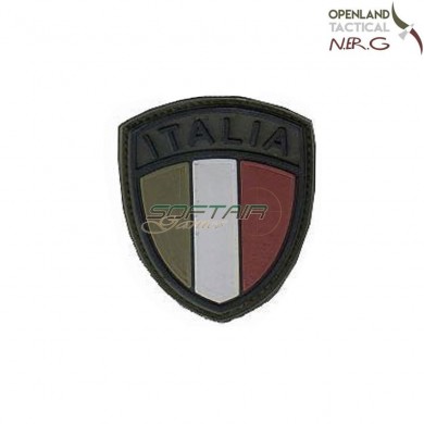 Patch rubber low visibility shield italy od green openland tactical nerg (opt-rlvsp-02)
