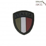 Patch pvc scudetto bassa visibilità italia od green openland tactical nerg (opt-rlvsp-02)