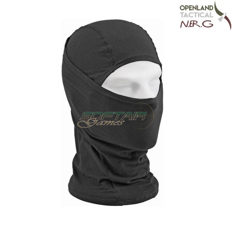 Cotton balaclava black openland tactical nerg (opt-12007-01)