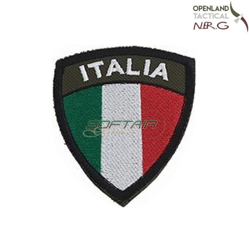 Patch ricamata scudetto italia alta visibilità openland tactical nerg (opt-siav)