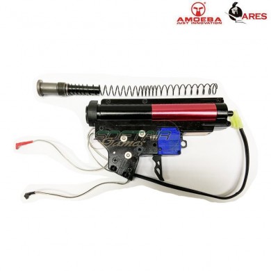 Complete gearbox w/speed trigger model 2 rear wires ares amoeba (ar-gear-002)