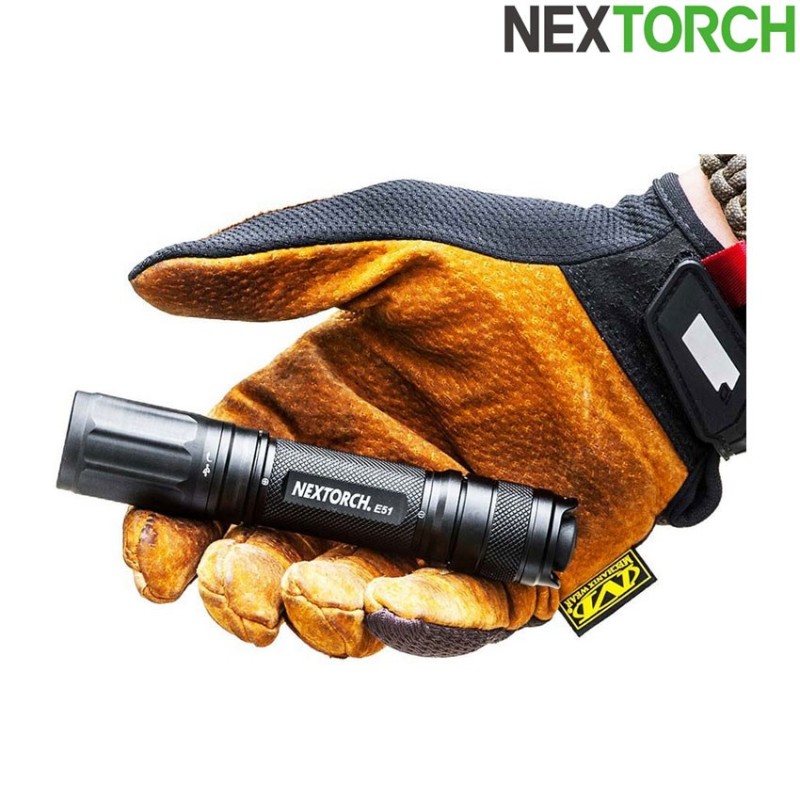 Torcia e51 ricaricabile 1000 lumens led black nextorch (nxt-l300010086)