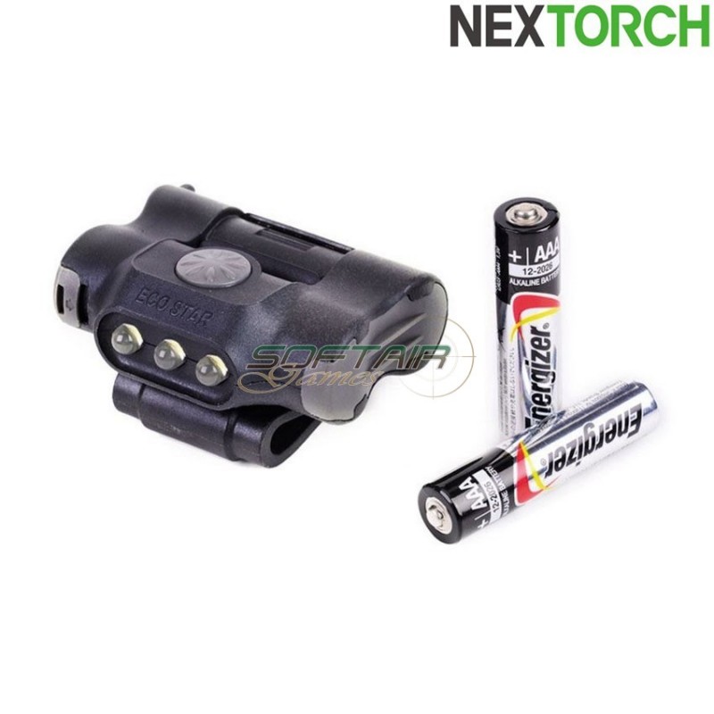Flashlight ul10 compact clip light 65 lumens led black nextorch (nxt-l300010077)