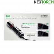 Torcia ta4 ricaricabile 460 lumens led black nextorch (nxt-l300010063)