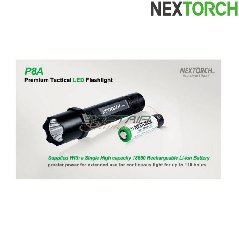 Flashlight p8a 660 lumens led black nextorch (nxt-l300010054) Flashlight p8a 660 lumens led black nextorch (nxt-l300010054)