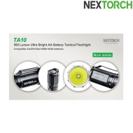 Flashlight ta10 560 lumens led black nextorch (nxt-l300010067)