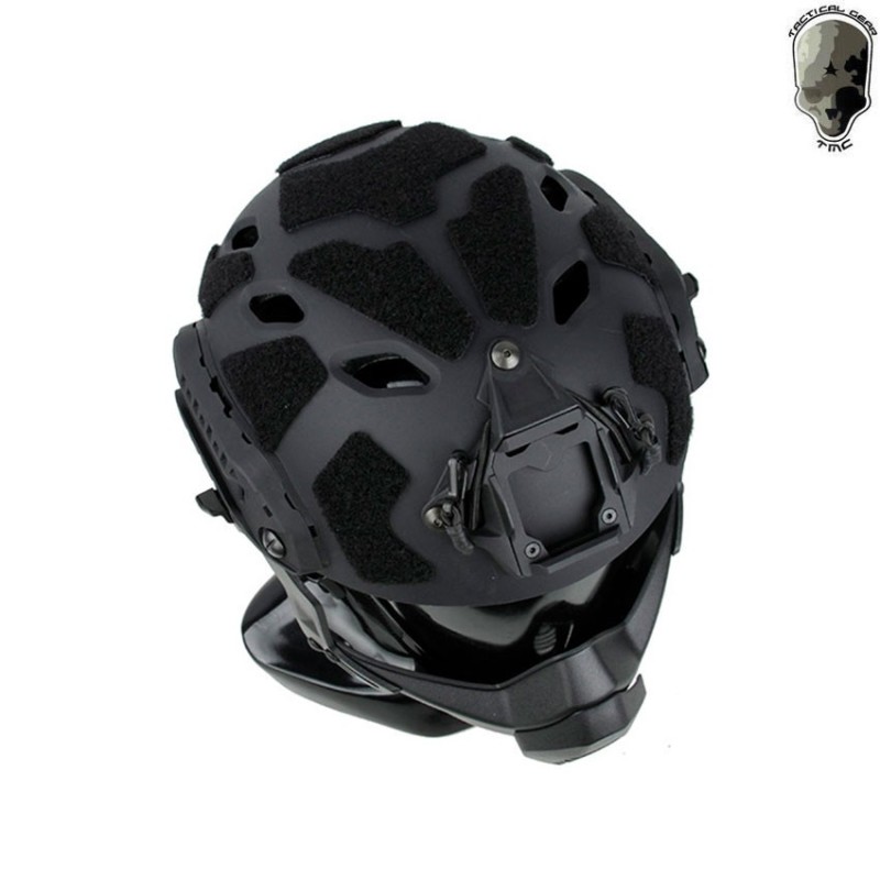 Elmetto super flowing light version c/modular mask black tmc (tmc-3217-bk)
