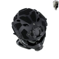 Elmetto super flowing light version c/modular mask black tmc (tmc-3217-bk)