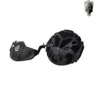 Elmetto super flowing light version c/modular mask black tmc (tmc-3217-bk)