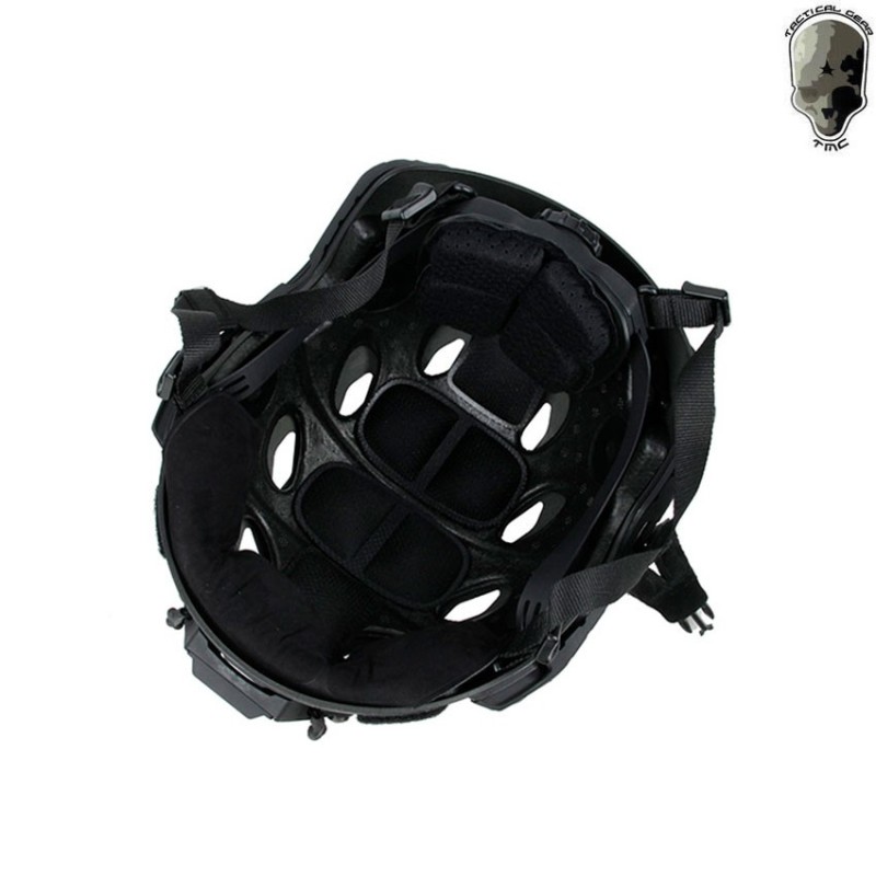 Super flowing light version helmet w/modular mask black tmc (tmc-3217-bk)