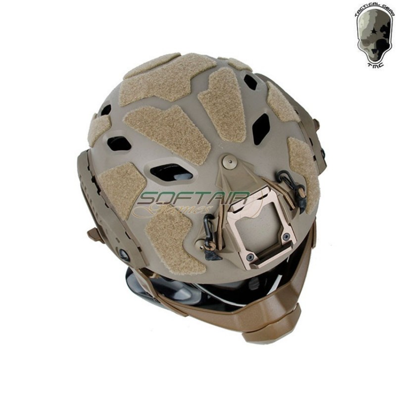 Elmetto super flowing light version c/modular mask dark earth tmc (tmc-3217-de)