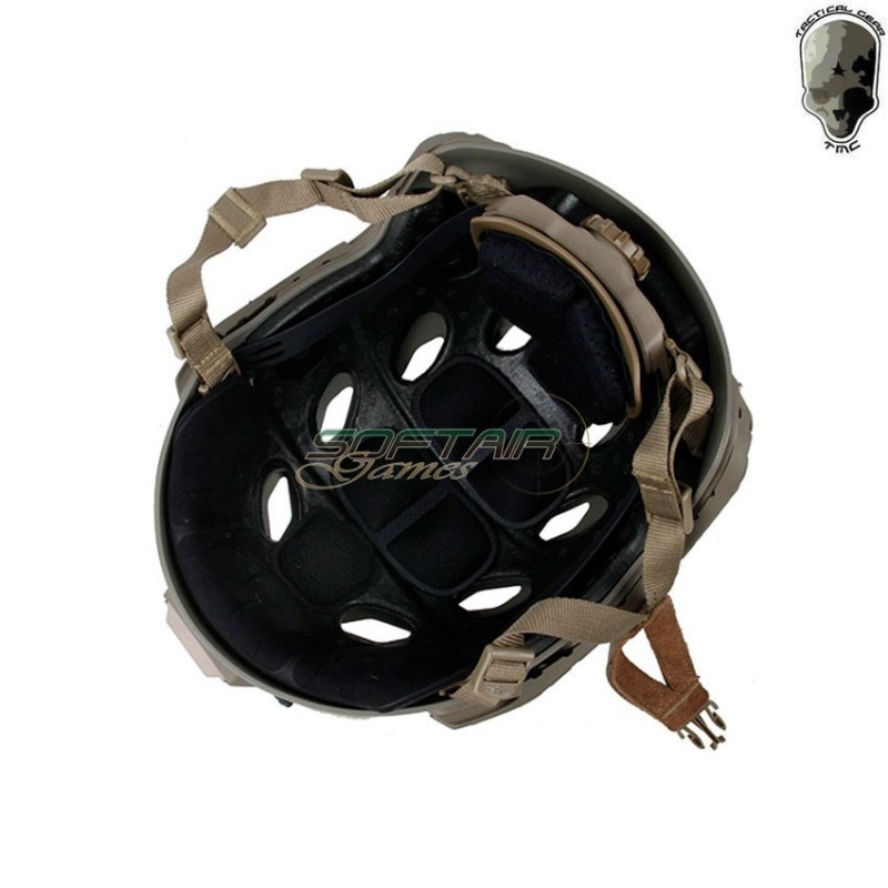 Super flowing light version helmet w/modular mask dark earth tmc (tmc-3217-de)