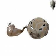 Super flowing light version helmet w/modular mask dark earth tmc (tmc-3217-de)