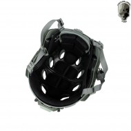 Elmetto super flowing light version c/modular mask foliage green tmc (tmc-3217-fg)