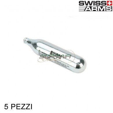 Set 5 capsules co2 12g swiss arms (633500-5)