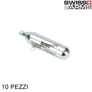 Set 10 capsules co2 12g swiss arms (633500-10)