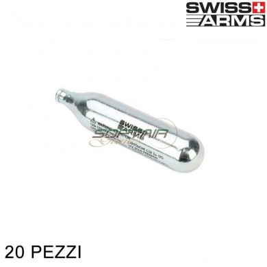 Set 20 capsules co2 12g swiss arms (633500-20)