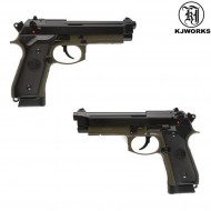 Co2 pistol m9a1 beretta blowback olive kjworks (kjw-010345) Co2 pistol m9a1 beretta blowback olive kjworks (kjw-010345)