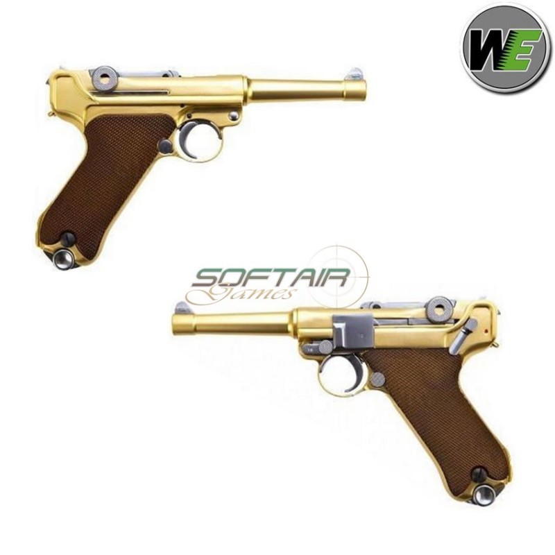 Pistola a gas luger p08 short gold we (we-p08sg)