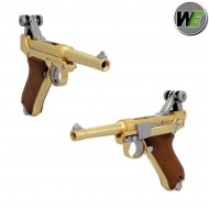 Pistola a gas luger p08 short gold we (we-p08sg)