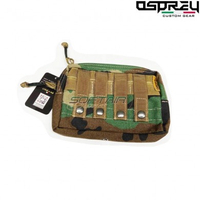 Utility medium orizzontale woodland osprey custom gear (ocg-15-wd)
