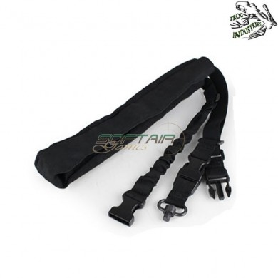 1 point elastic sling w/ring qd black frog industries® (fi-wo-sl05b)