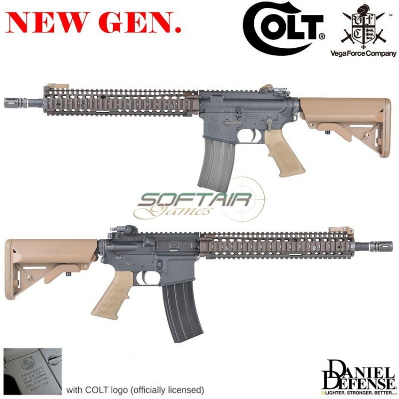 Fucile elettrico mk18 ris ii two tone colt vfc (vf1-lm4ris2-tn01_l)
