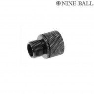Black silencer adapter mk23 sas 14mm ccw nine ball (nb-155030)