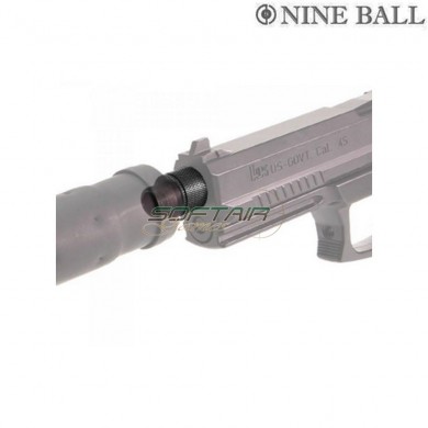 Black silencer adapter mk23 sas 14mm ccw nine ball (nb-155030)