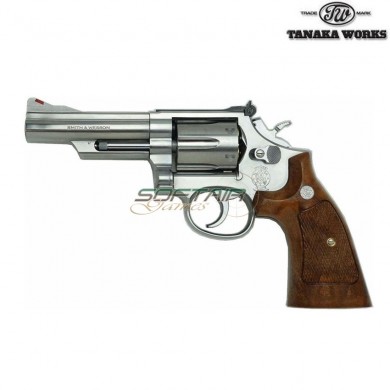 Revolver a gas s&w m66 4" silver/chrome tanaka (ta-110950)