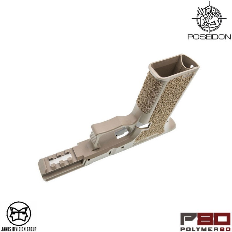 Frame polymer80 gen.3 glock 17 tm/we jdg licensed fde poseidon (ppw-p80frame-fde)