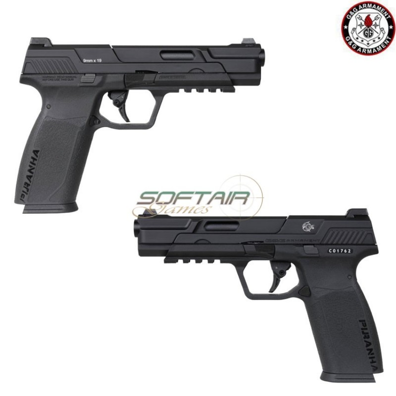 Pistola a gas piranha mki black g&g (gg-pirb)