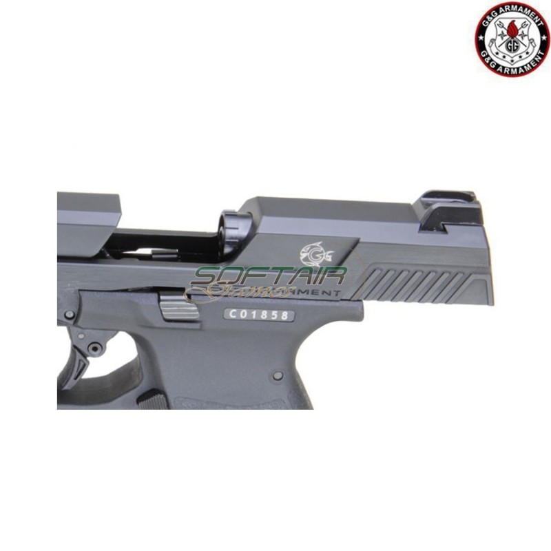 Gas gbb pistol piranha mki black g&g (gg-pirb)