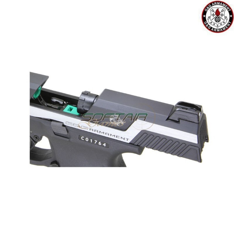 Gas gbb pistol piranha mki silver g&g (gg-pirs)