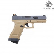 Pistola a gas p17 evo tan poseidon (ppw-p17-evo-tan)