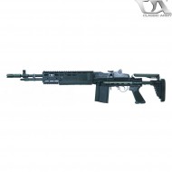 Fucile elettrico m14 scout ebr black classic army (ca-s007m)