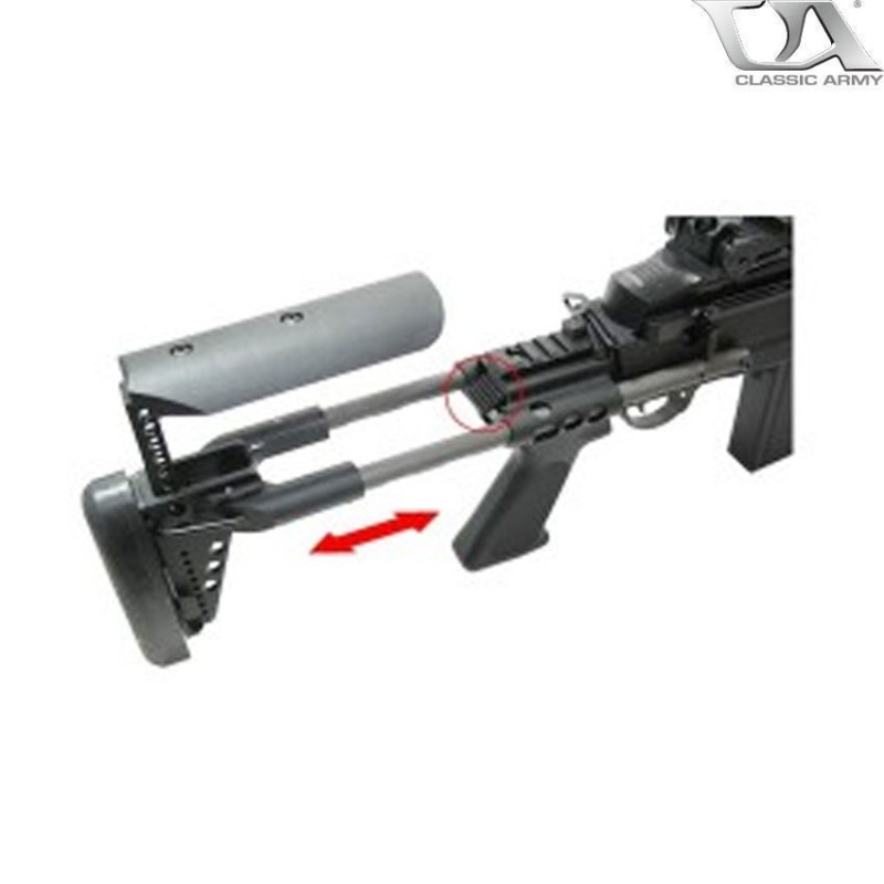 Fucile elettrico m14 scout ebr black classic army (ca-s007m)