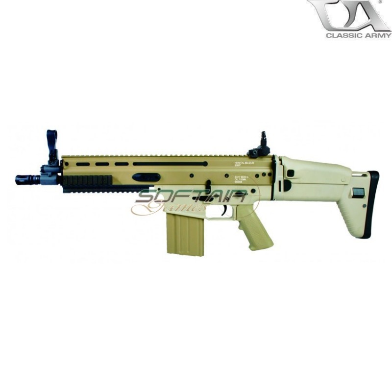Fucile elettrico scar h mk17 tan classic army (ca-ca029p-t)
