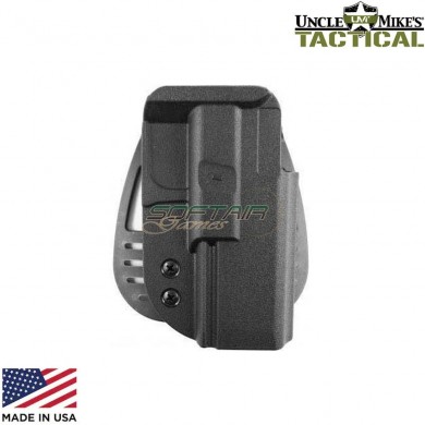 Paddle holster kydex black right glock 17/19/22/23 uncle mike's (uk-54211)