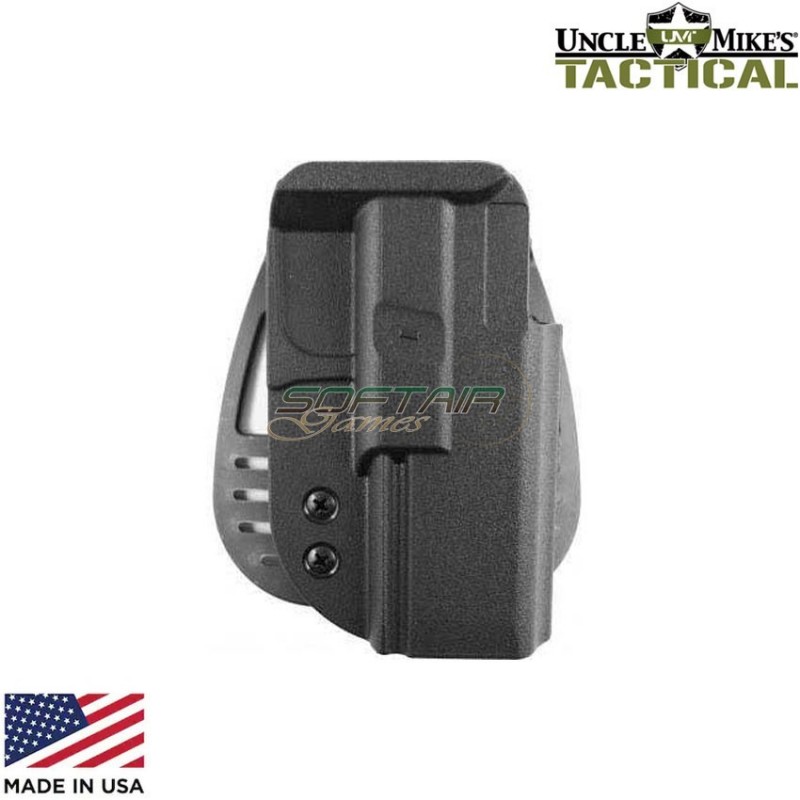 Paddle holster kydex black right glock 17/19/22/23 uncle mike's (uk-54211)