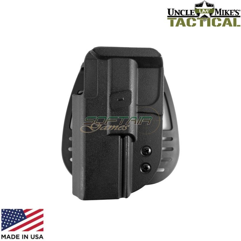 Fondina paddle kydex black sinistra glock 17/19/22/23 uncle mike's (uk-54212)