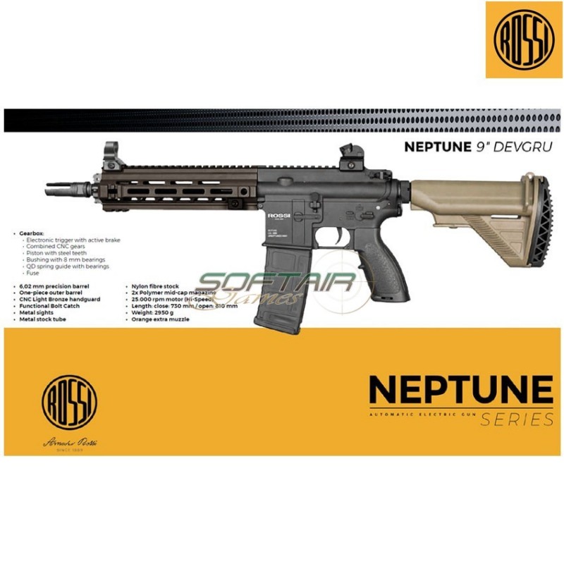 Fucile elettrico nuptune series 9" devgru two tone rossi (re-rmn2) Fucile elettrico nuptune series 9" devgru two tone rossi (re-rmn2)