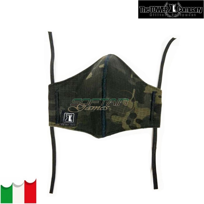 Mascherina ripstop multicam black the tower company (ttc-mask-mcbk)