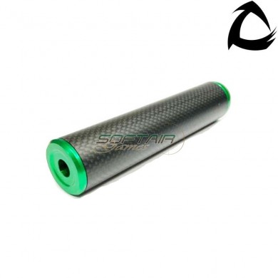 Carbo dsl1 premium line silencer 14x1 ccw green 150mm core airsoft italy (cai-dsl1-gre-ccw-150)