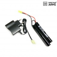 Set nimh batteria 9.6v x 1100mah & carica specna arms® (spe-4)