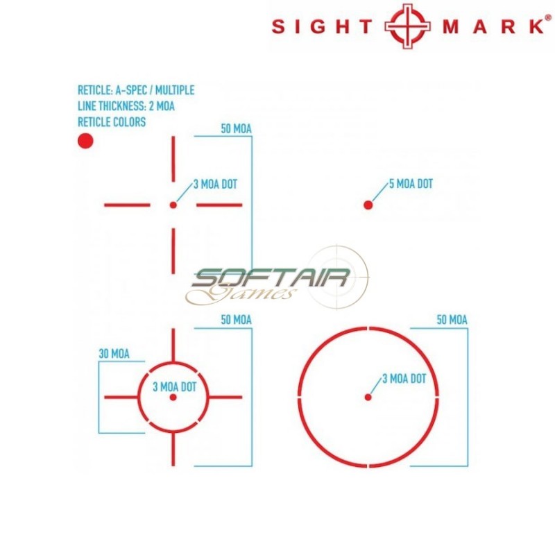 Ultra shot a-spec reflex sight dark earth sightmark (sm-28888)